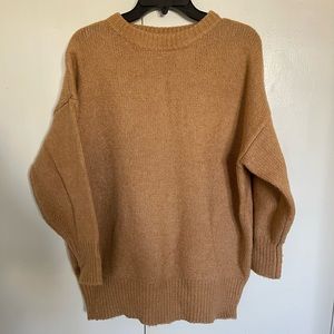 For the Republic size M Tan Chunky Oversized Knit Sweater